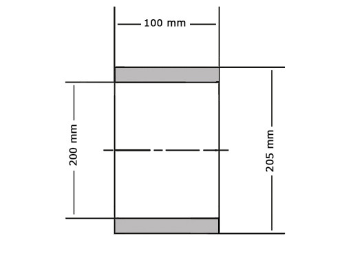 Glijlager PAP200100 P14 (200x205x100mm)