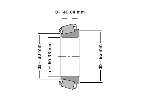 Timken Kegellager H715332