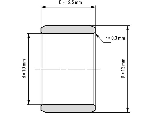 IBB Binnenring Naaldhulslager IR 10x13x12.5