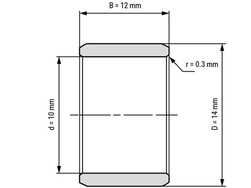 IBB Binnenring Naaldhulslager IR 10x14x12
