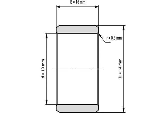 IBB Binnenring Naaldhulslager IR 10x14x16