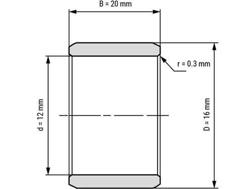 IBB Binnenring Naaldhulslager IR 12x16x20