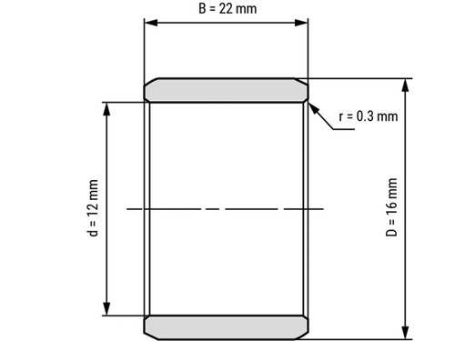 IBB Binnenring Naaldhulslager IR 12x16x22