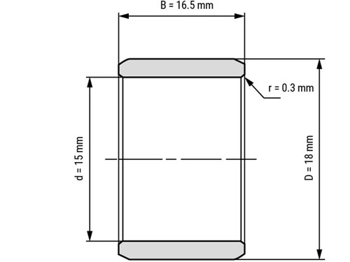 IBB Binnenring Naaldhulslager IR 15x18x16.5