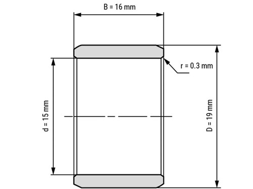 IBB Binnenring Naaldhulslager IR 15x19x16