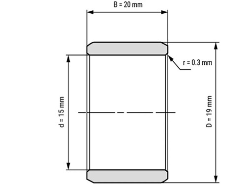 IBB Binnenring Naaldhulslager IR 15x19x20