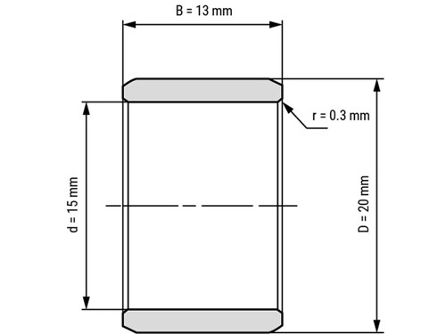 IBB Binnenring Naaldhulslager IR 15x20x13