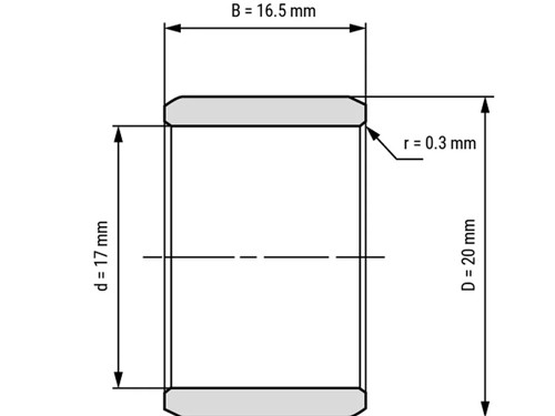 IBB Binnenring Naaldhulslager IR 17x20x16.5