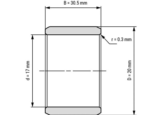 IBB Binnenring Naaldhulslager IR 17x20x30.5