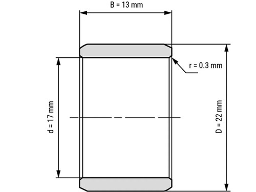 IBB Binnenring Naaldhulslager IR 17x22x13