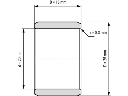 IBB Binnenring Naaldhulslager IR 20x25x16