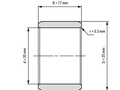 IBB Binnenring Naaldhulslager IR 20x25x17