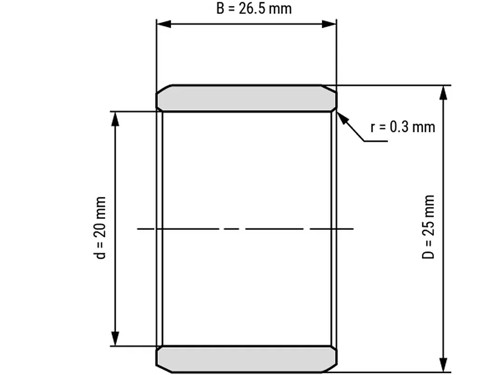 IBB Binnenring Naaldhulslager IR 20x25x26.5