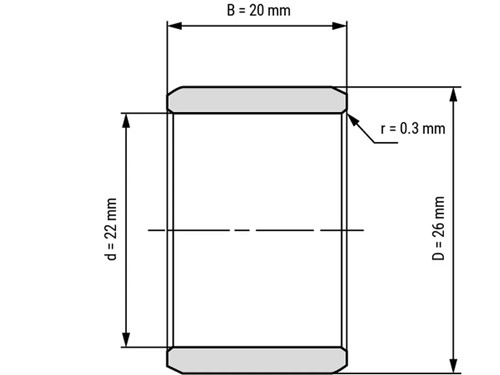 IBB Binnenring Naaldhulslager IR 22x26x20