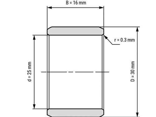 IBB Binnenring Naaldhulslager IR 25x30x16