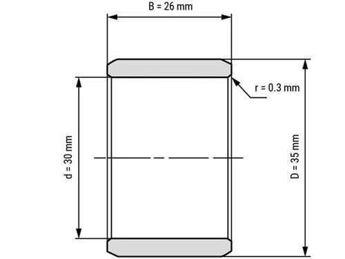 IBB Binnenring Naaldhulslager IR 30x35x26