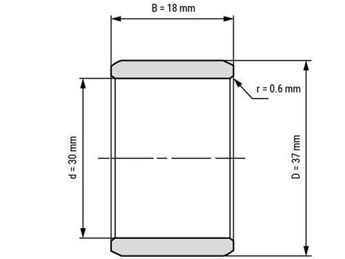 IBB Binnenring Naaldhulslager IR 30x37x18