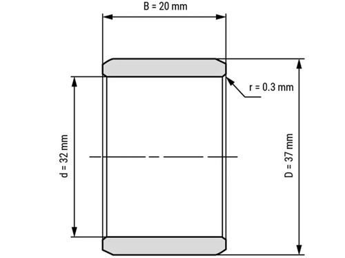 IBB Binnenring Naaldhulslager IR 32x37x20