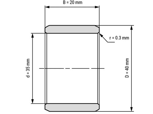 IBB Binnenring Naaldhulslager IR 35x40x20