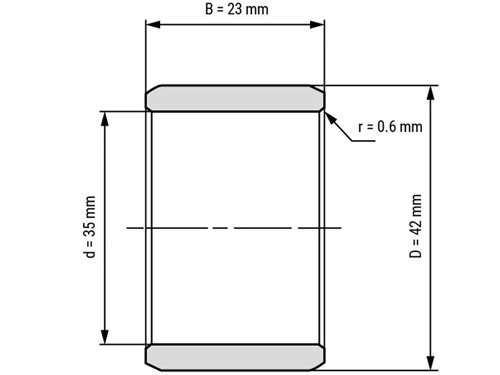 IBB Binnenring Naaldhulslager IR 35x42x23