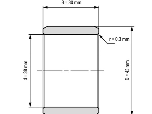 IBB Binnenring Naaldhulslager IR 38x43x30