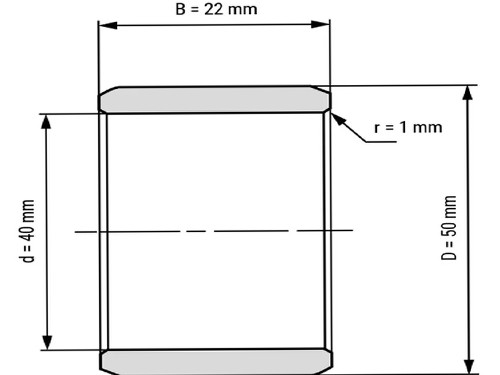 IBB Binnenring Naaldhulslager IR 40x50x22