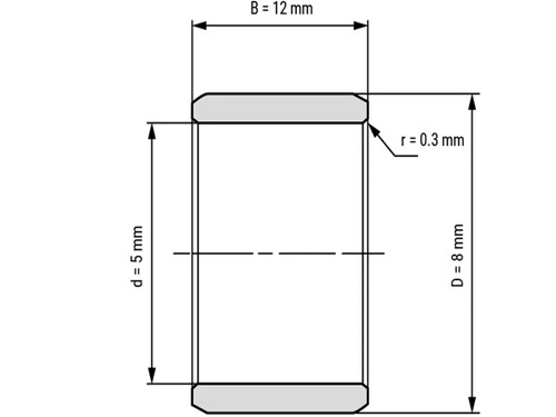 IBB Binnenring Naaldhulslager IR 5x8x12
