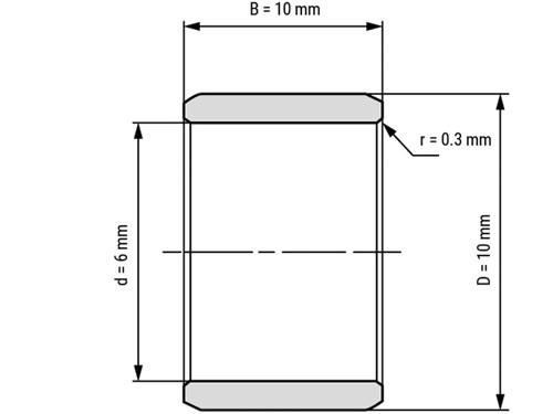 IBB Binnenring Naaldhulslager IR 6x10x10