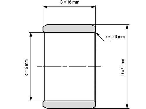 IBB Binnenring Naaldhulslager IR 6x9x16