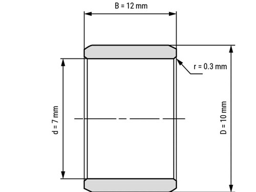 IBB Binnenring Naaldhulslager IR 7x10x12