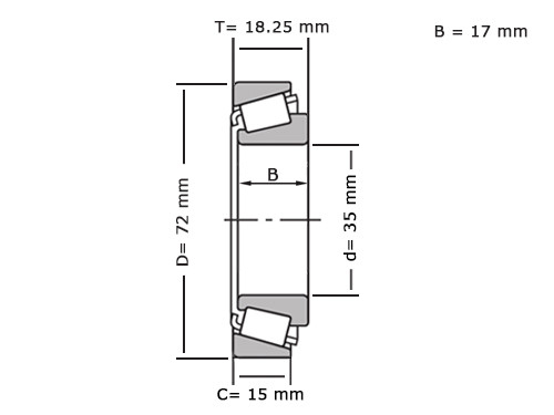 IBB Kegellager 30207 (35x72x18.25mm)