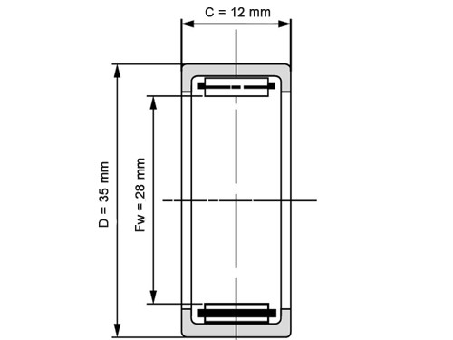 IBB Naaldhulslager HK2812