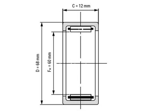 IBB Naaldhulslager HK6012 (60x68x12mm)