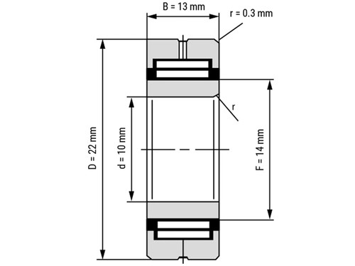 IBB Naaldlager Met Binnenring NA 4900 (10x22x13mm)