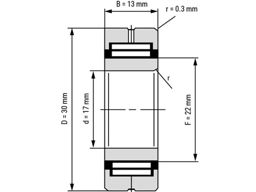 IBB Naaldlager Met Binnenring NA 4903 (17x30x13mm)