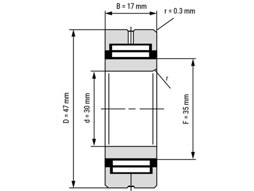 IBB Naaldlager Met Binnenring NA 4906 (30x47x17mm)