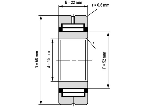 IBB Naaldlager Met Binnenring NA 4909 (45x68x22mm)