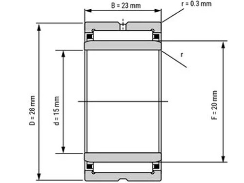 IBB Naaldlager Met Binnenring NA 6902 (15x28x23mm)