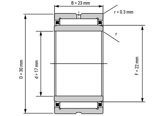 IBB Naaldlager Met Binnenring NA 6903 (17x30x23mm)
