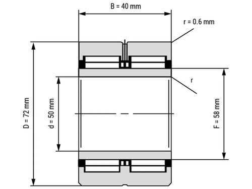 IBB Naaldlager Met Binnenring NA 6910 (50x72x40mm)