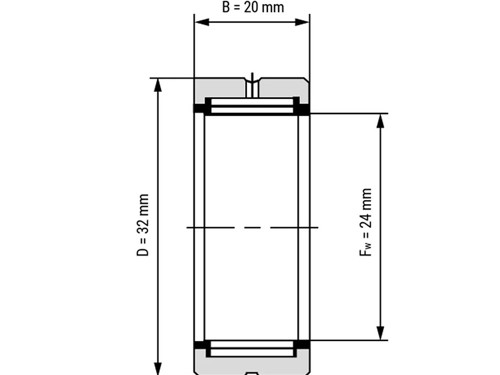 IBB Naaldlager Zonder Binnenring NK 24/20 (24x32x20mm)