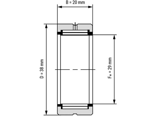 IBB Naaldlager Zonder Binnenring NK 29/20 (29x38x20mm)