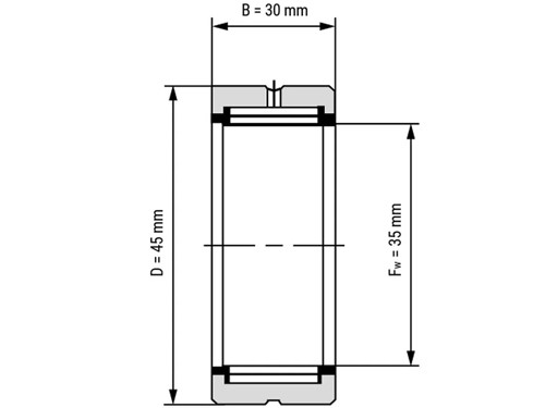 IBB Naaldlager Zonder Binnenring NK 35/30 (35x45x30mm)
