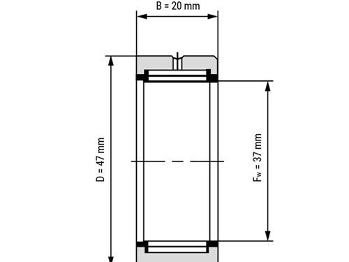 IBB Naaldlager Zonder Binnenring NK 37/20 (37x47x20mm)