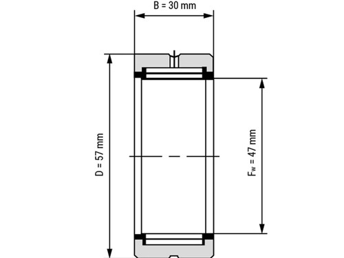 IBB Naaldlager Zonder Binnenring NK 47/30 (47x57x30mm)