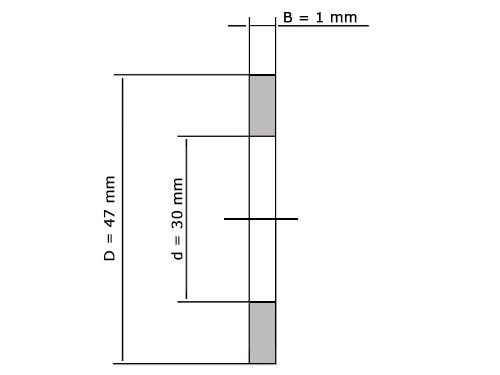 IBB Schijf Naaldtaatslager AS3047 (30x47x1mm)