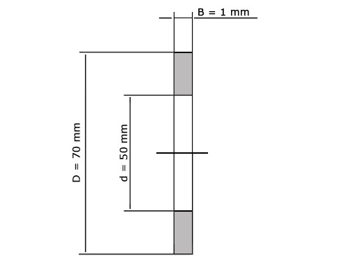 IBB Schijf Naaldtaatslager AS5070 (50x70x1mm)