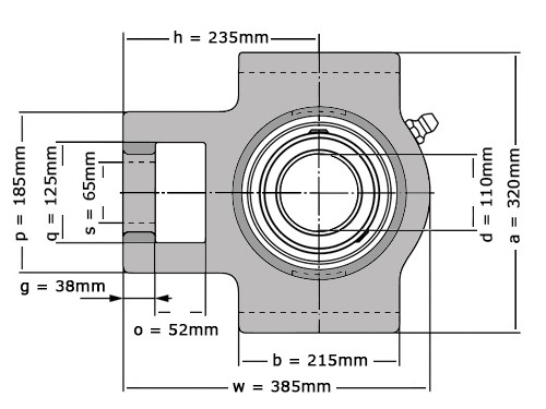 IBB Lagerblok Span UCT322 (110mm)