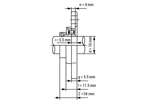 IBB Flenskogellager Ovaal UFL000 (10mm)