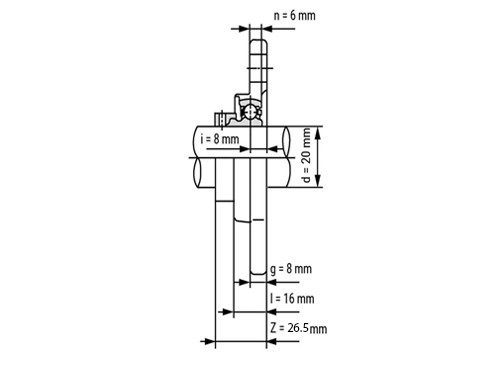 IBB Flenskogellager Ovaal UFL004 RVS (20mm)